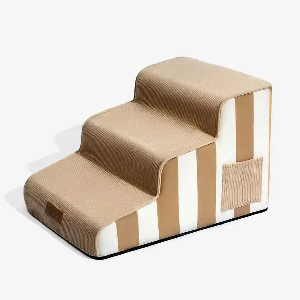 Trendy Striped Removable Sponge Anti-Slip Pet Stair - SafeStep Tektoty
