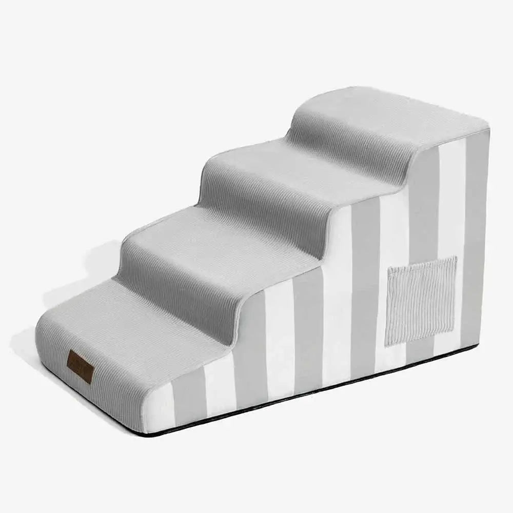 Trendy Striped Removable Sponge Anti-Slip Pet Stair - SafeStep Tektoty