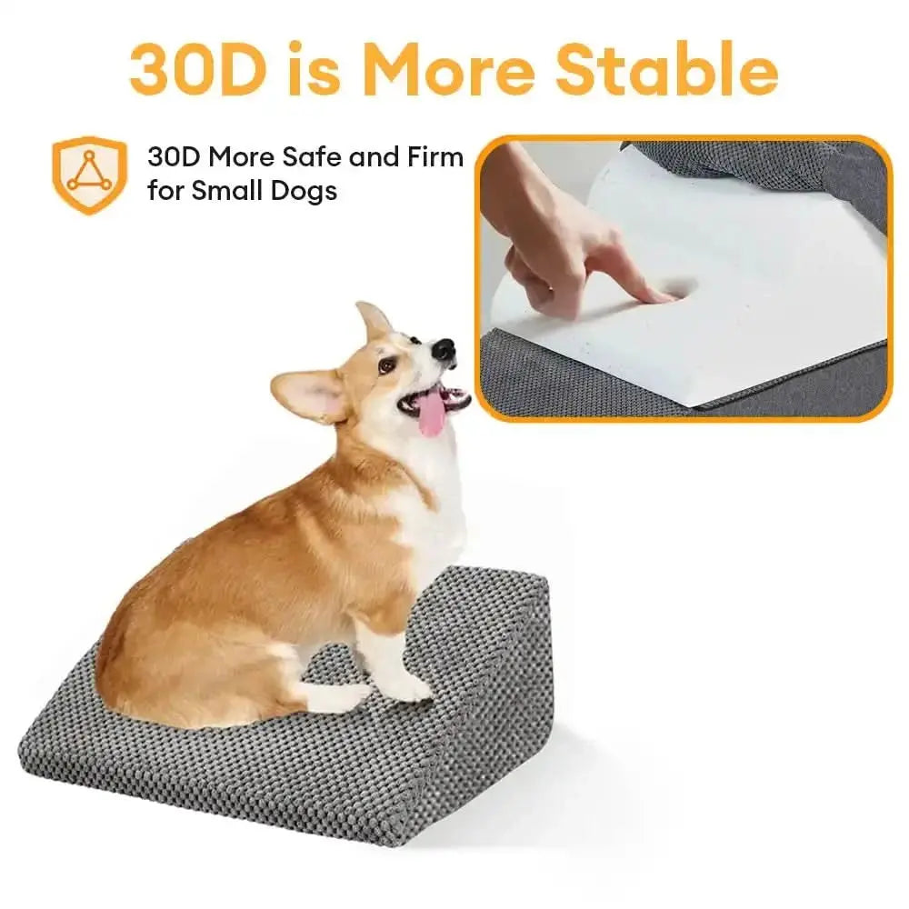 Modular Foam Dog Ramp Stairs for Staircase Stairs with Velcro Tektoty