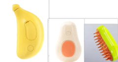 Steamy Cat Brush Cat Dog Grooming Comb Electric Self Cleaning Steam Cat Brush For Massage Avocado Shape Pet Spray Cat Grooming Tektoty