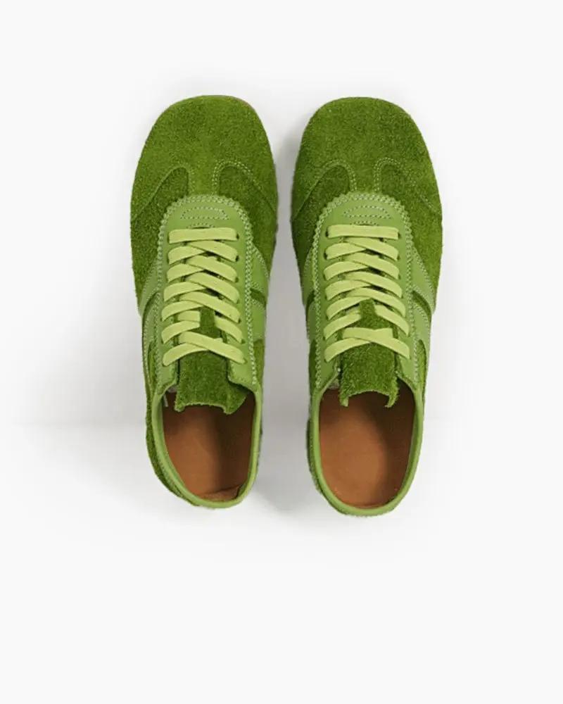 Color Pop Retro Suede Nappa Leather Sneakers Tektoty