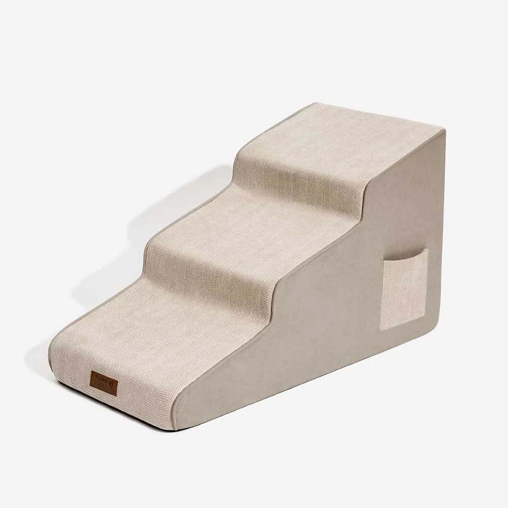 Chenille Extra Wide Non-Slip Removable Sponge Pet Stairs - SafeRamp Tektoty