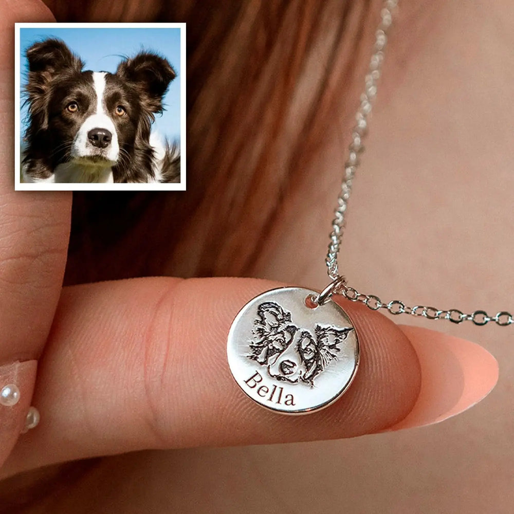 Custom Pet Face Necklace Tektoty