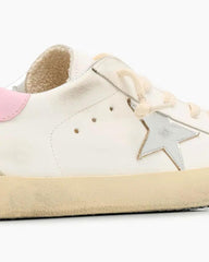 Girl's Superstar Leather Low-Top Sneakers, Kids Tektoty