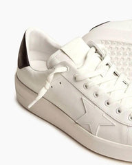 Men's Purestar with leather star and black leather heel tab sneakers Tektoty