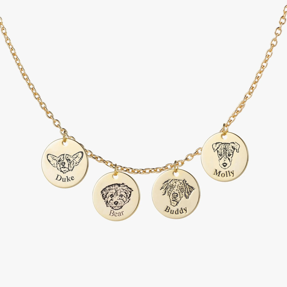 Custom Pet Face Necklace Tektoty