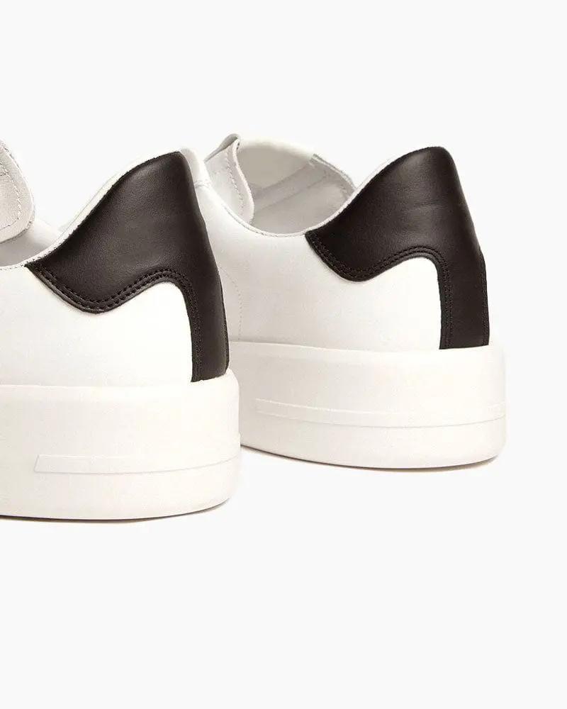 Men's Purestar with leather star and black leather heel tab sneakers Tektoty