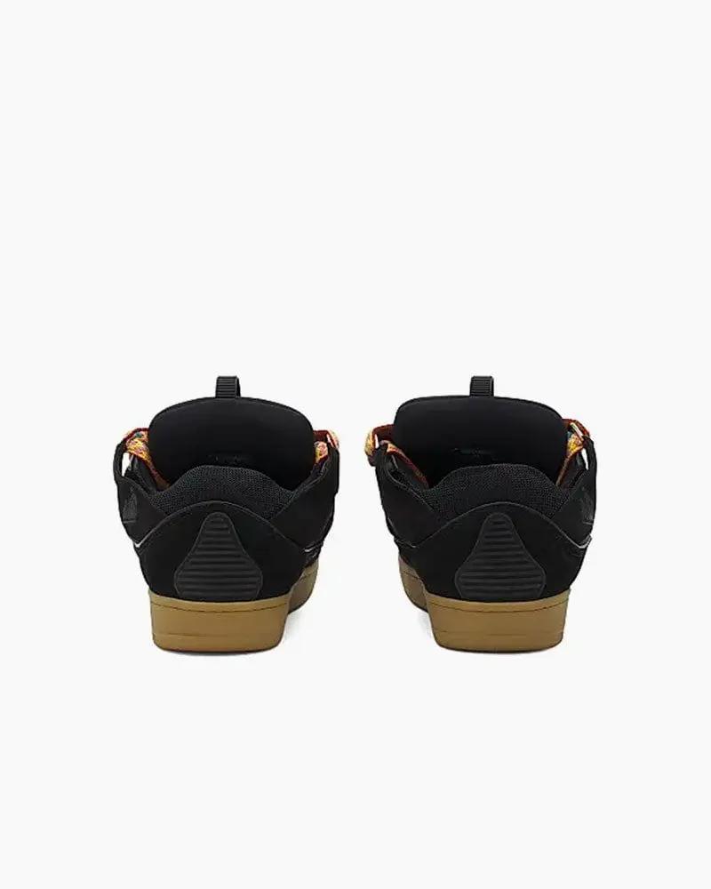 Curb Sneakers with Oversized Multicolor Laces Tektoty