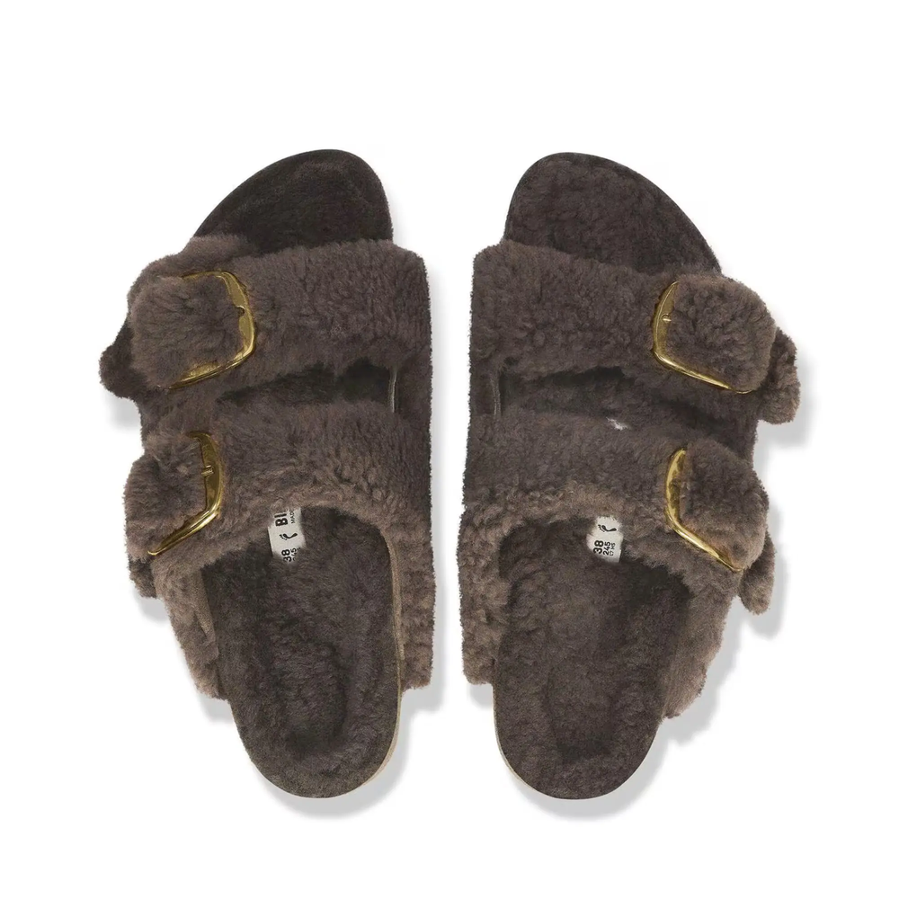 BIRKENSTOCK ARIZONA BIG BUCKLE SHEARLING TEDDY WOMEN N (NARROW) Tektoty