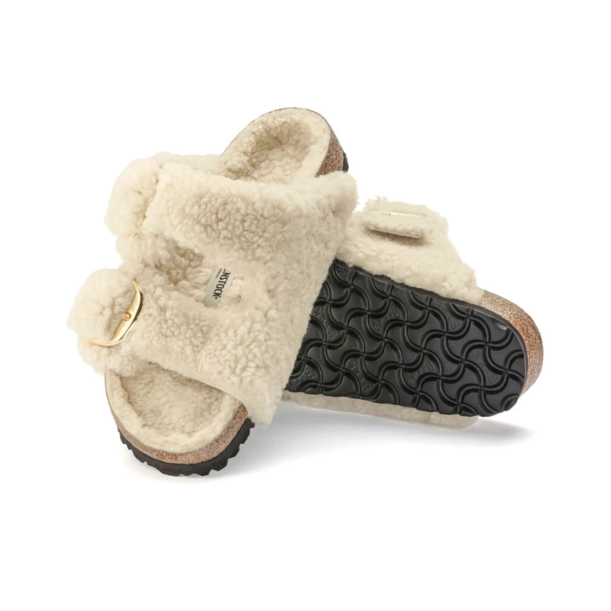 BIRKENSTOCK ARIZONA BIG BUCKLE SHEARLING TEDDY WOMEN N (NARROW) Tektoty