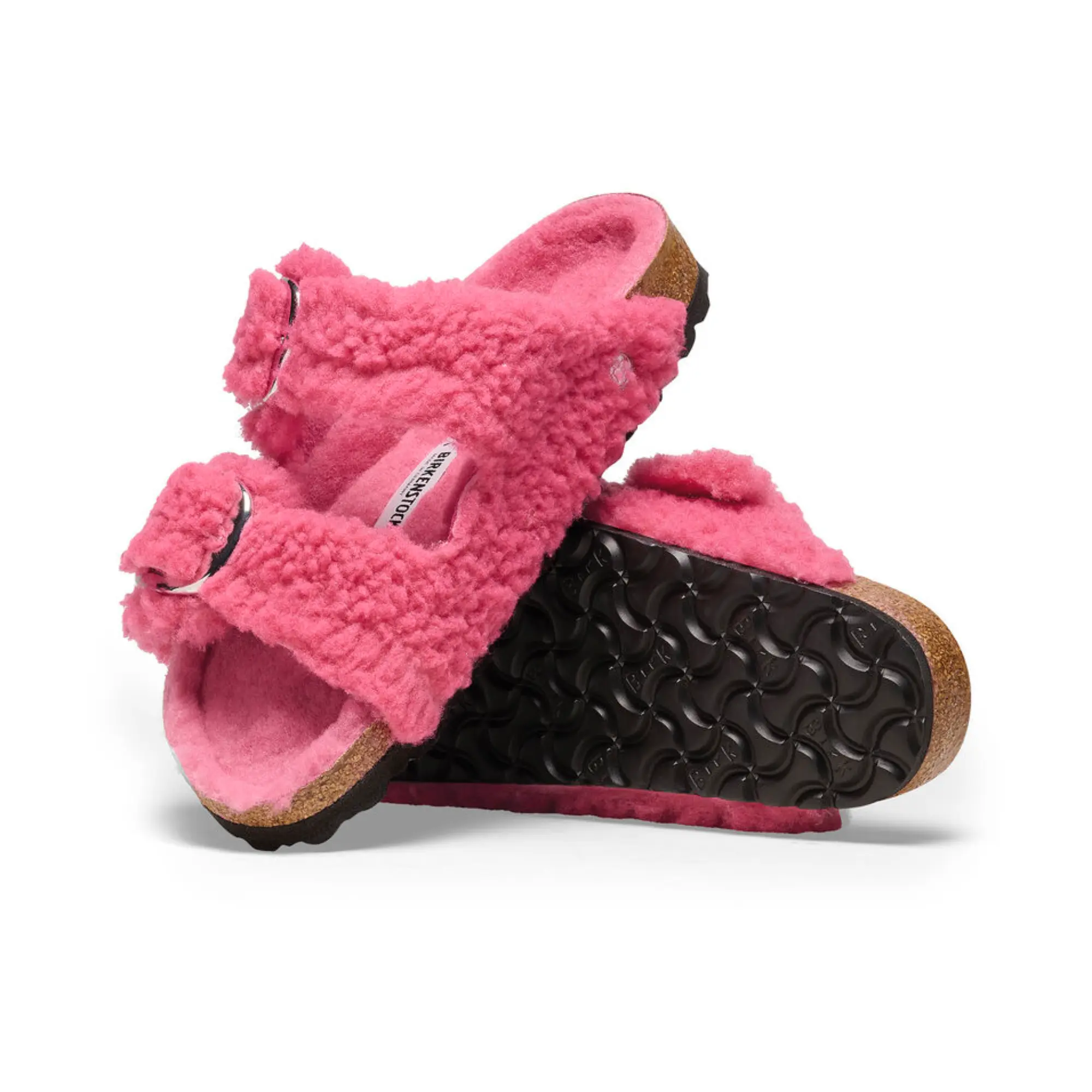 BIRKENSTOCK ARIZONA BIG BUCKLE SHEARLING TEDDY WOMEN N (NARROW) Tektoty