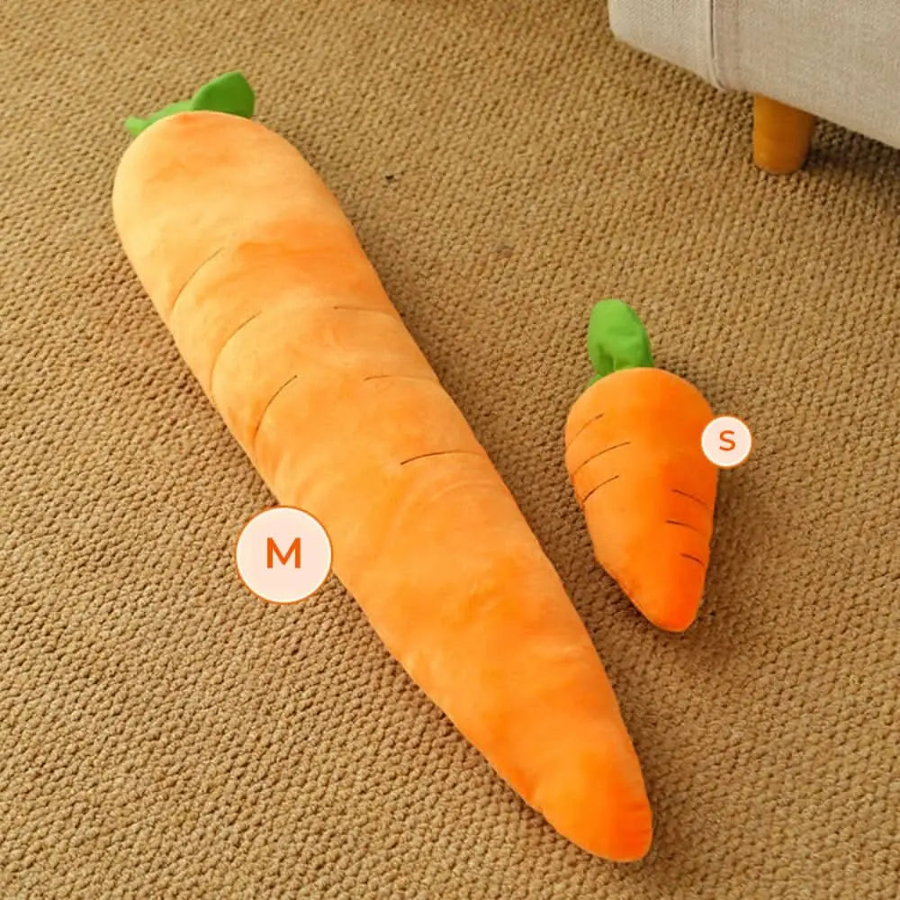 Carrot Squeaky Plush Toy Dog Interactive Toy Tektoty