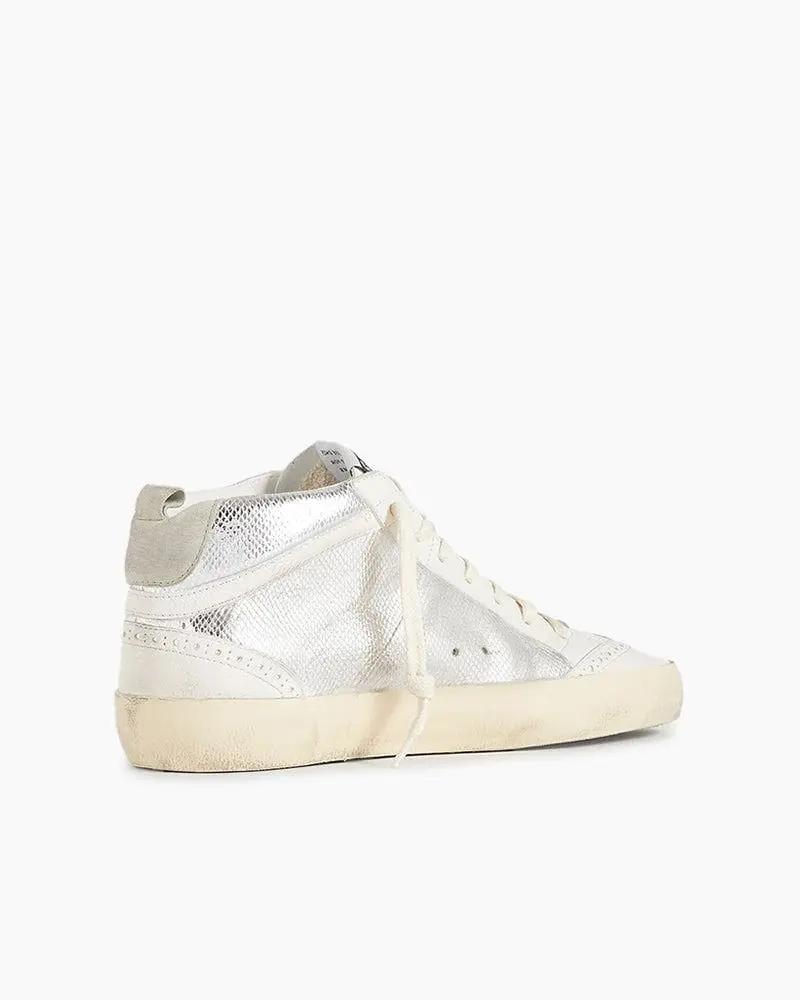 Women's Mid Star Leather Sneakers Tektoty
