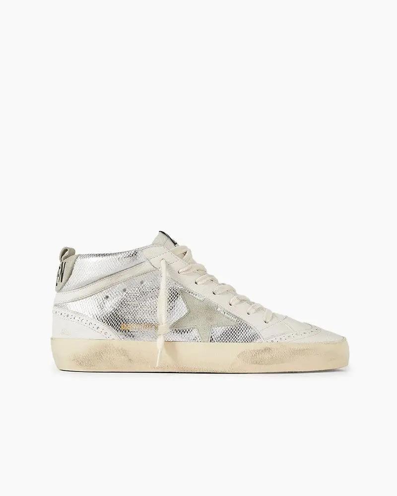 Women's Mid Star Leather Sneakers Tektoty