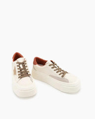 Star Pattern Lightweight Platform Sneakers Tektoty