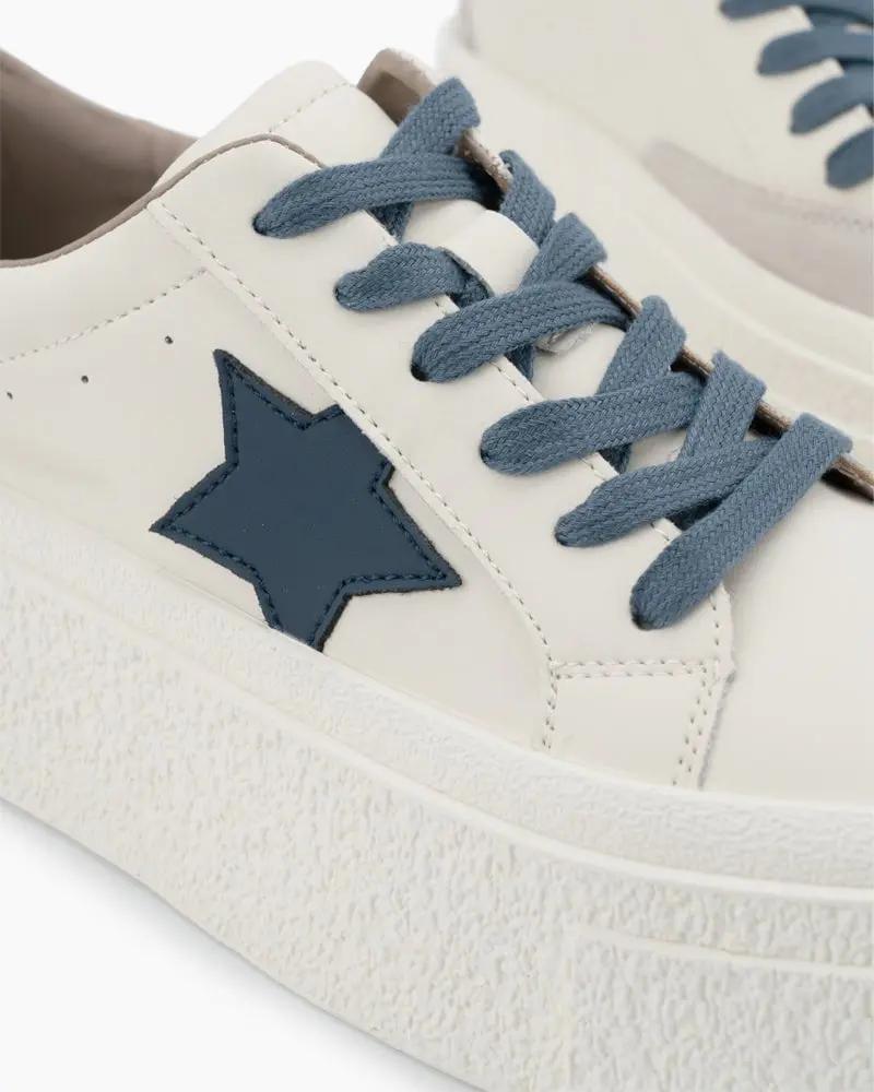 Star Pattern Lightweight Platform Sneakers Tektoty
