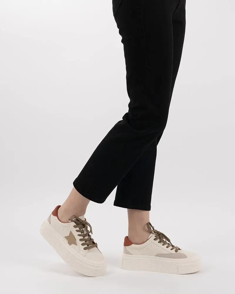 Star Pattern Lightweight Platform Sneakers Tektoty