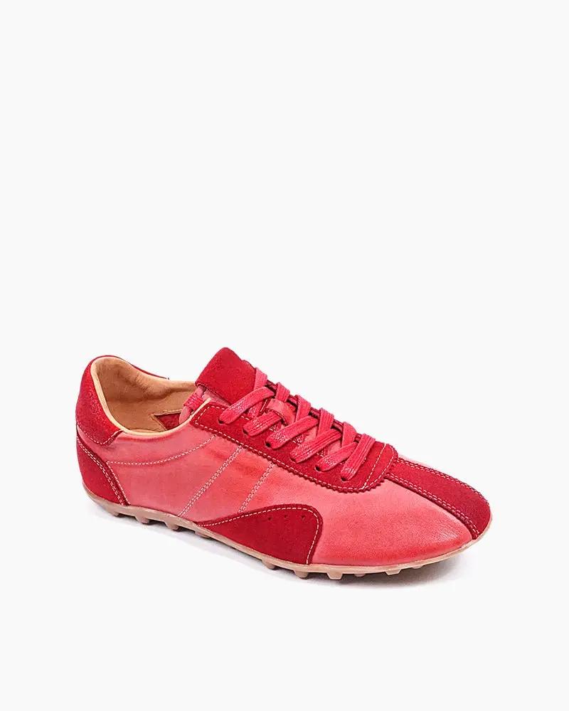 Retro Suede Nappa Leather Textured Sole Sneakers Tektoty