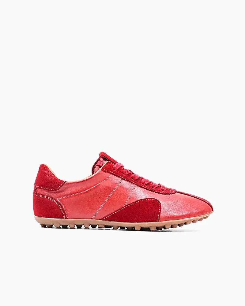 Retro Suede Nappa Leather Textured Sole Sneakers Tektoty