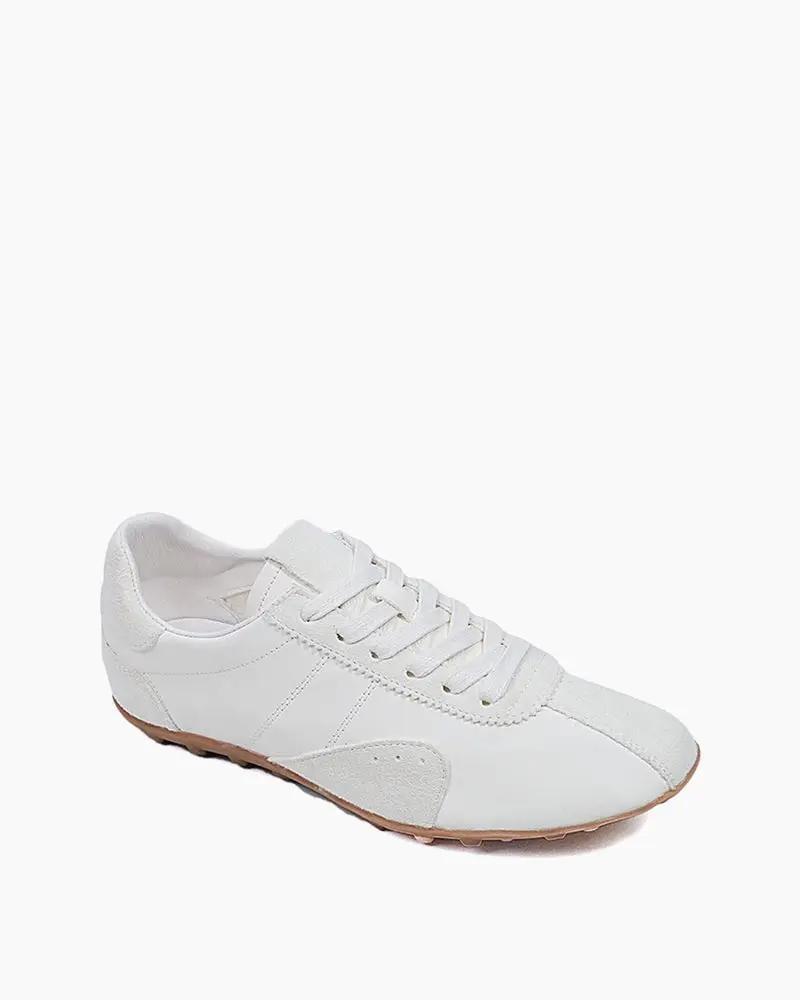 Retro Suede Nappa Leather Textured Sole Sneakers Tektoty