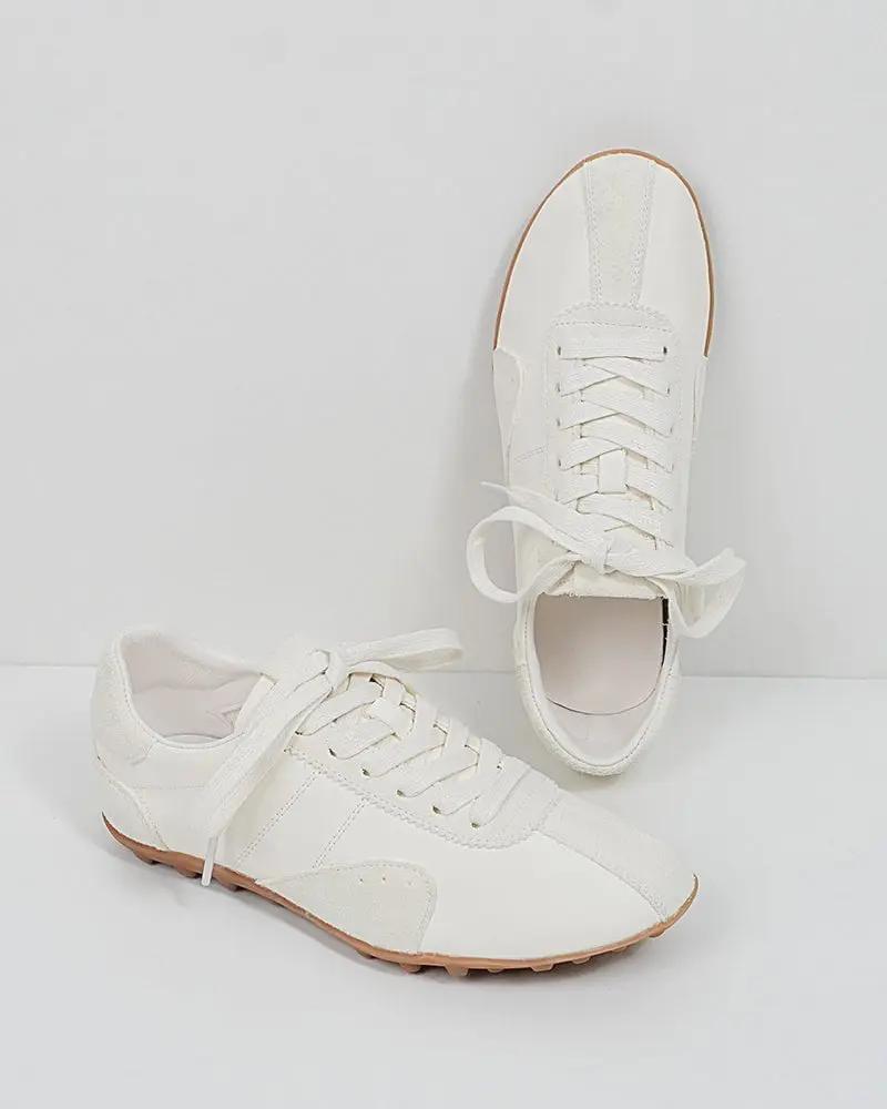 Retro Suede Nappa Leather Textured Sole Sneakers Tektoty