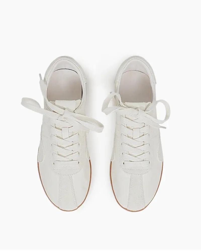 Retro Suede Nappa Leather Textured Sole Sneakers Tektoty