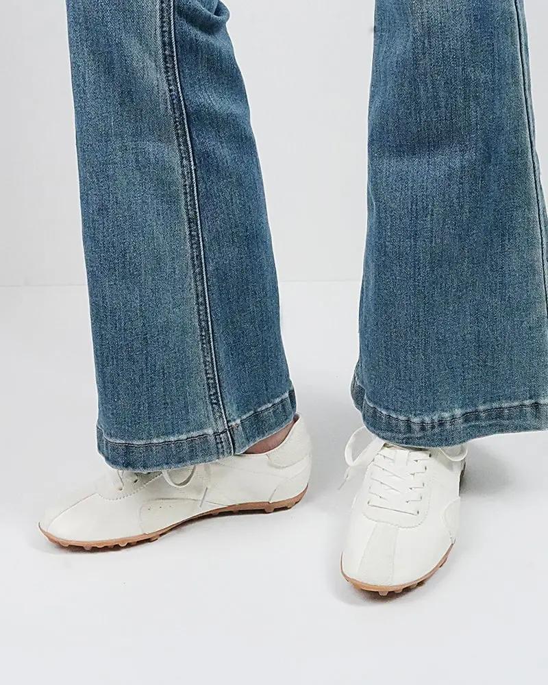 Retro Suede Nappa Leather Textured Sole Sneakers Tektoty