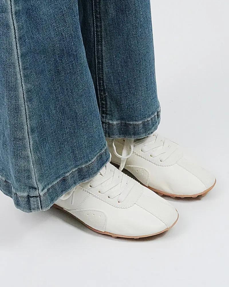 Retro Suede Nappa Leather Textured Sole Sneakers Tektoty