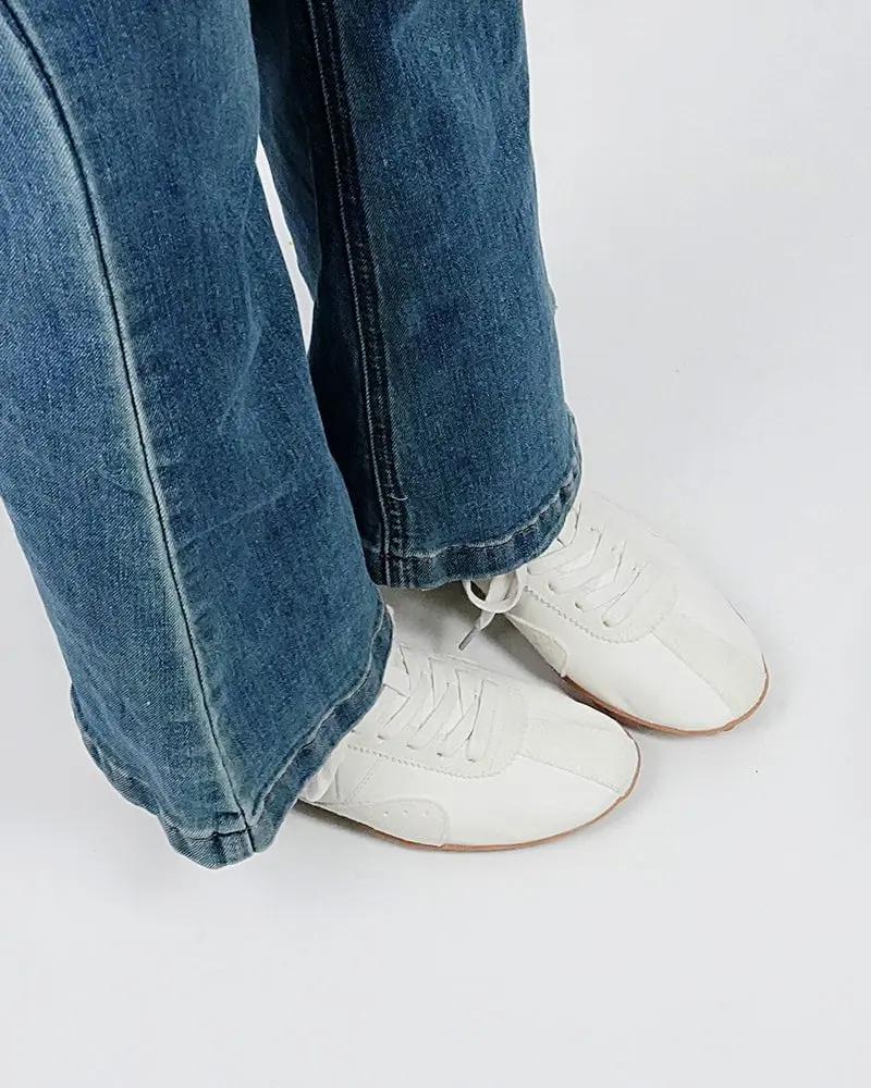 Retro Suede Nappa Leather Textured Sole Sneakers Tektoty