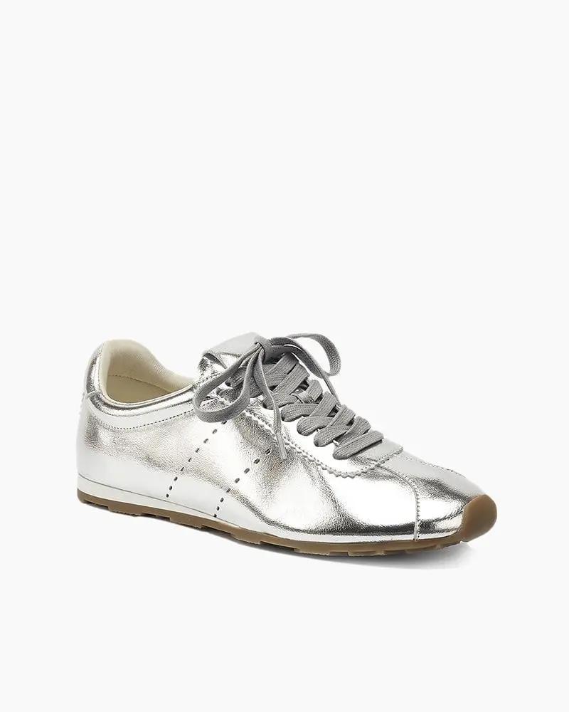 Contrast Nappa Leather Lightweight Sole Sneaker Tektoty