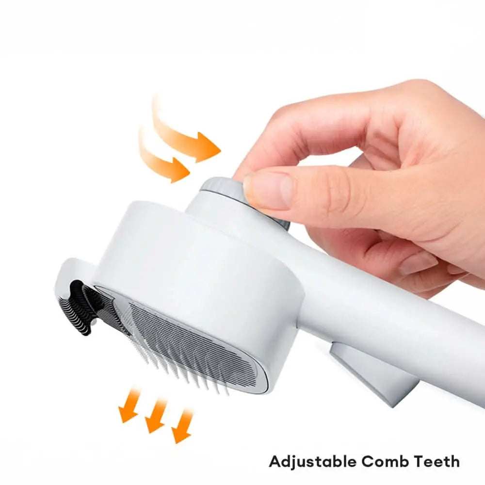 2 In 1 Self-Cleaning Dual-Head Shedding and Dematting Tool Pet Grooming Brush Tektoty