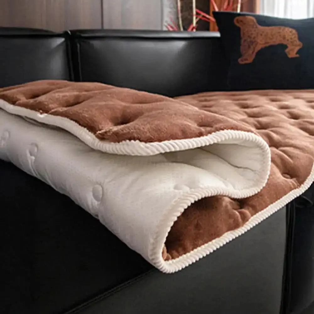 Vintage Leather Sofa Protection Non-Slip Couch Cover Tektoty
