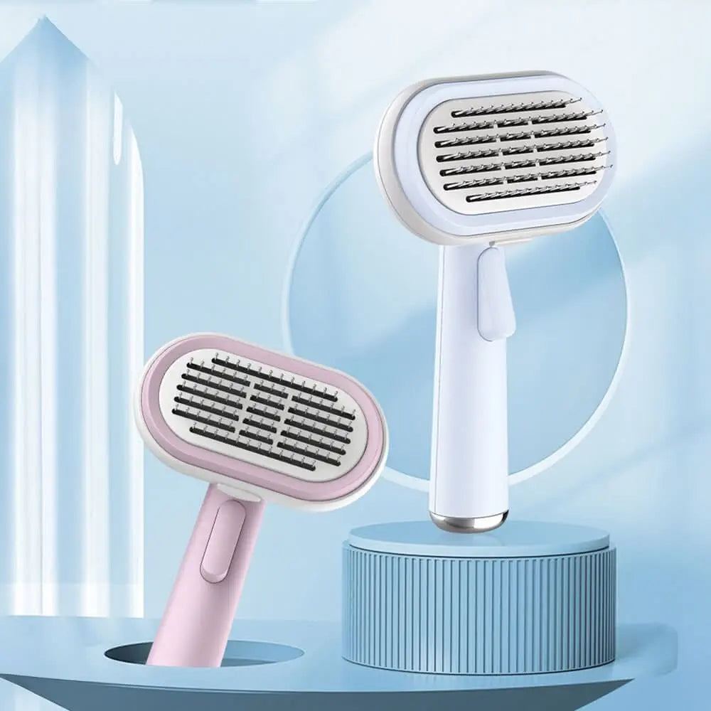 5 IN 1 Dogs & Cats Self-Cleaning Brush Pet Grooming Kit Tektoty