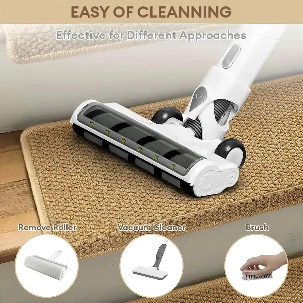 Anti-scratch Faux Sisal Stair Protectors Tape Free Washable Carpet Stair Treads Tektoty