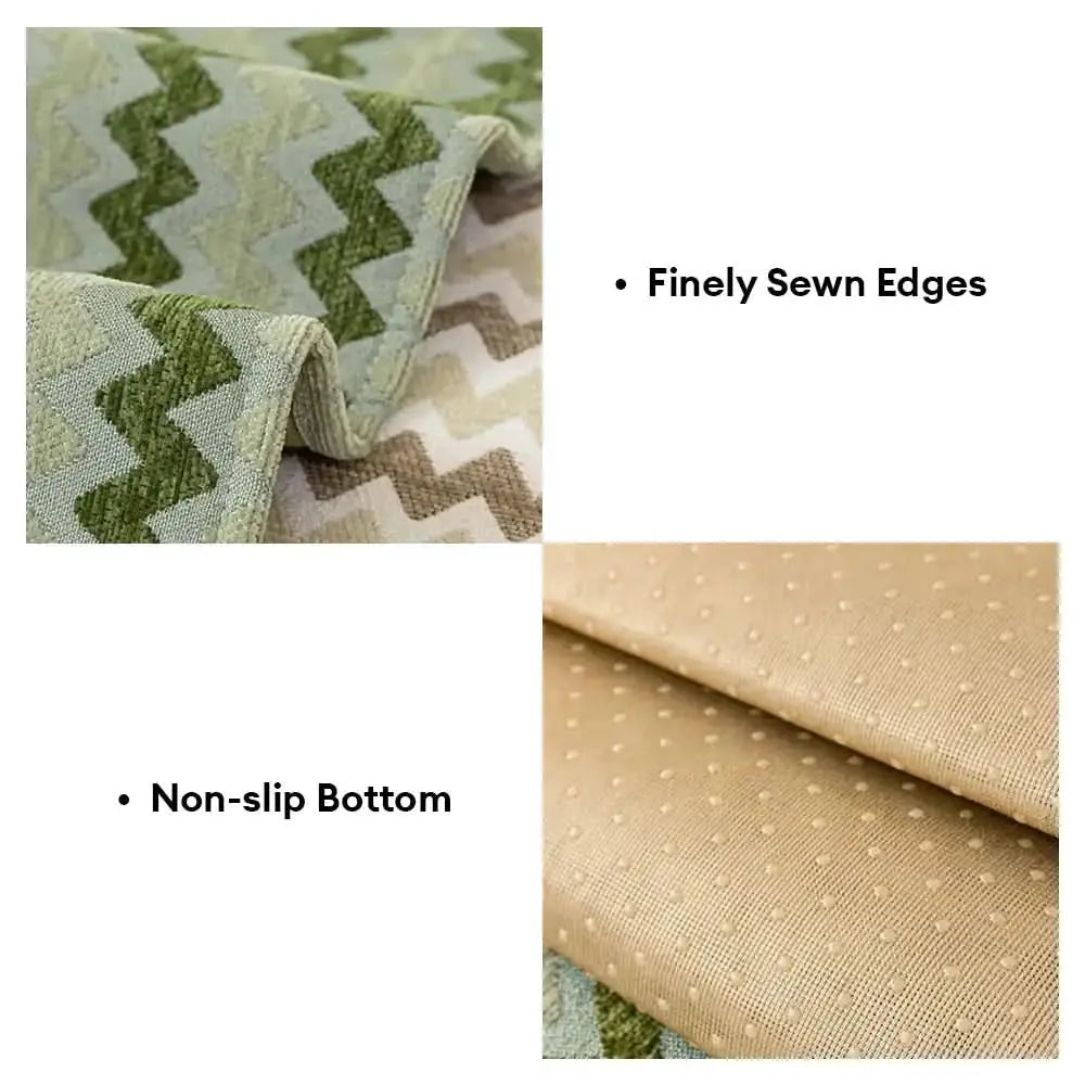 Chenille Art Corrugated Breathable Non-slip Couch Cover Tektoty