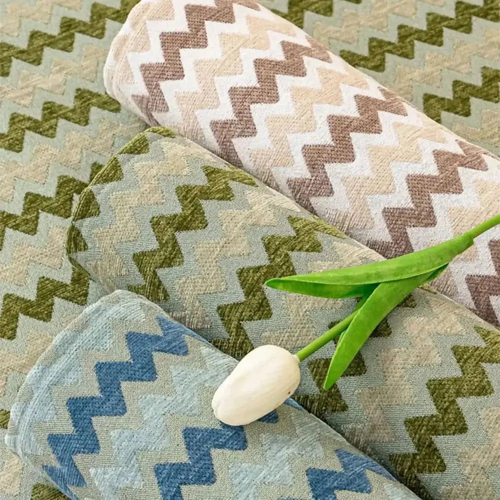 Chenille Art Corrugated Breathable Non-slip Couch Cover Tektoty