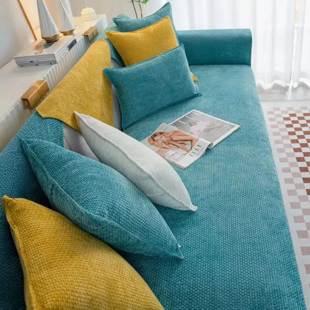 Cloud Woven Velvet Thick Scratch-Resistant Non-Slip Couch Cover Tektoty