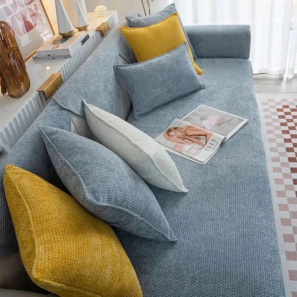 Cloud Woven Velvet Thick Scratch-Resistant Non-Slip Couch Cover Tektoty