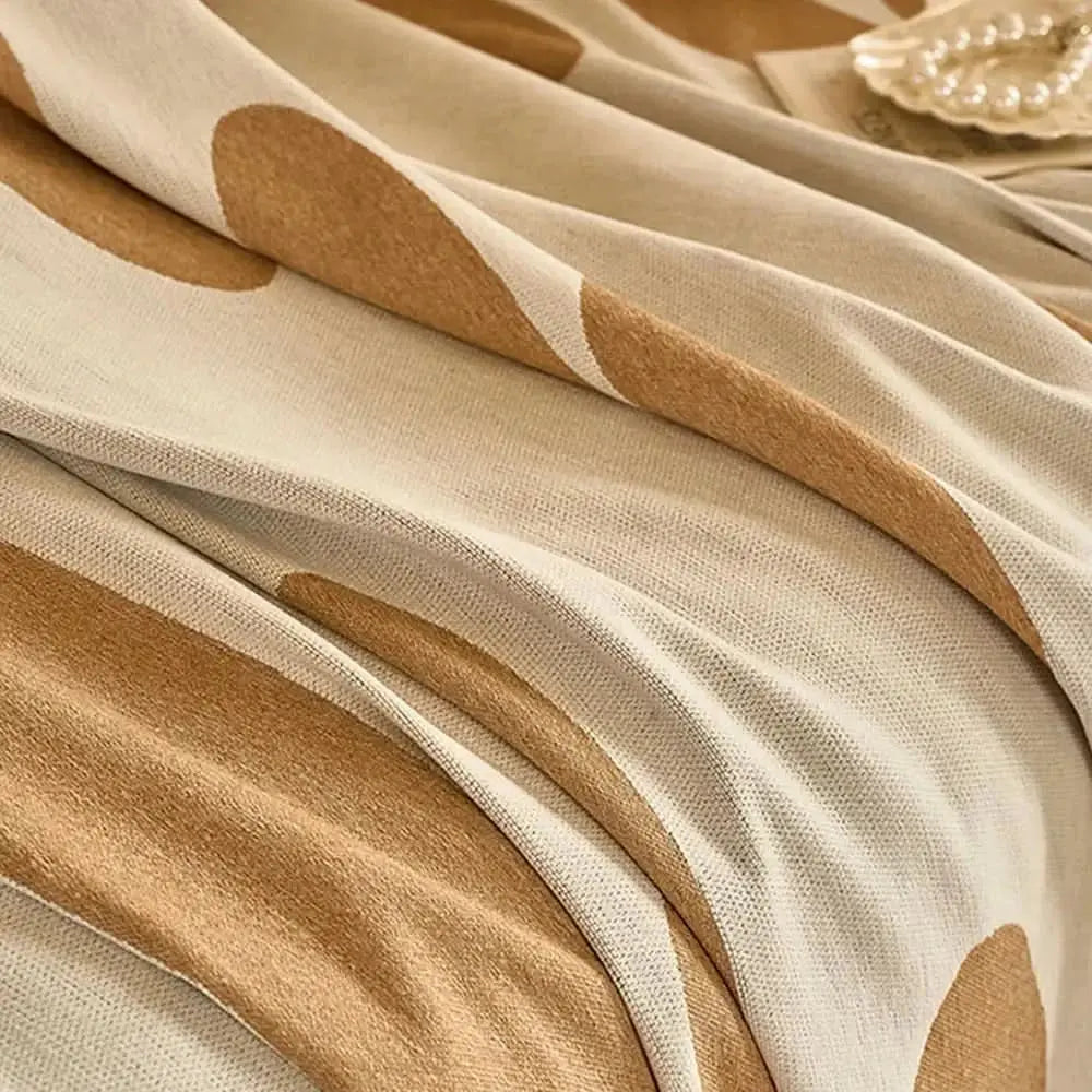 Ice Cream Wave Chenille All Seasons Universal Multifunctional Full Coverage Couch Cover Tektoty