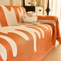 Ice Cream Wave Chenille All Seasons Universal Multifunctional Full Coverage Couch Cover