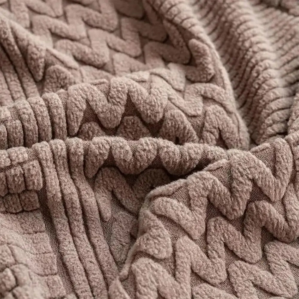 Polar Fleece Soft Antistatic Protection Sofa Stretch Full Wrap Couch Cover Tektoty