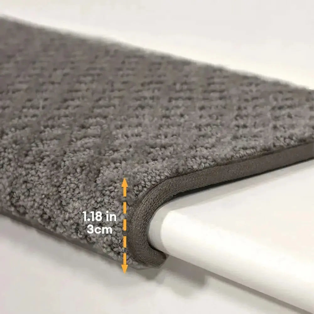 Soft Plush Indoor Stair Protectors Pet Friendly Tape Free Carpet Stair Treads Tektoty