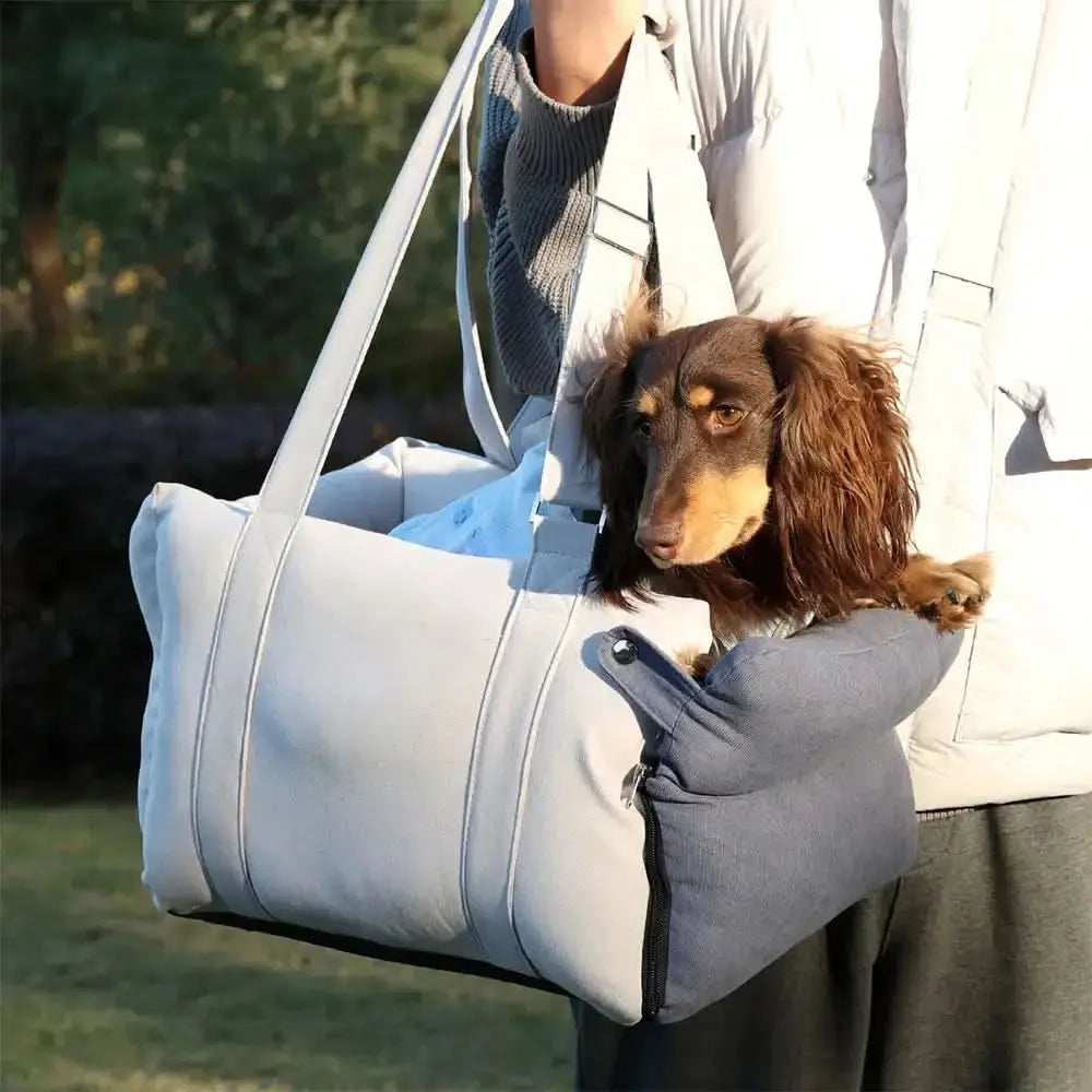 Thick Full-Lining Dual-Purpose Travel Bag Center Console Dog Car Seat Tektoty