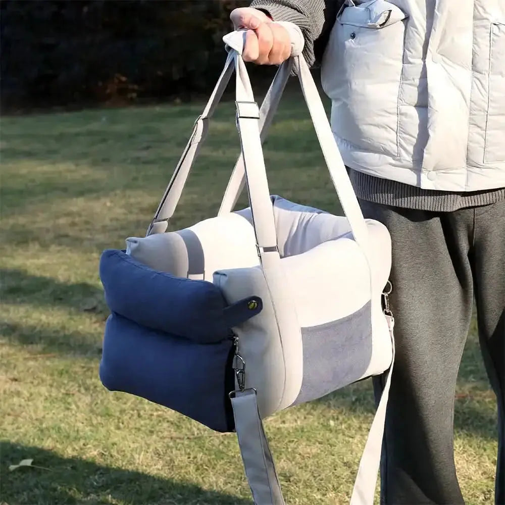 Thick Full-Lining Dual-Purpose Travel Bag Center Console Dog Car Seat Tektoty