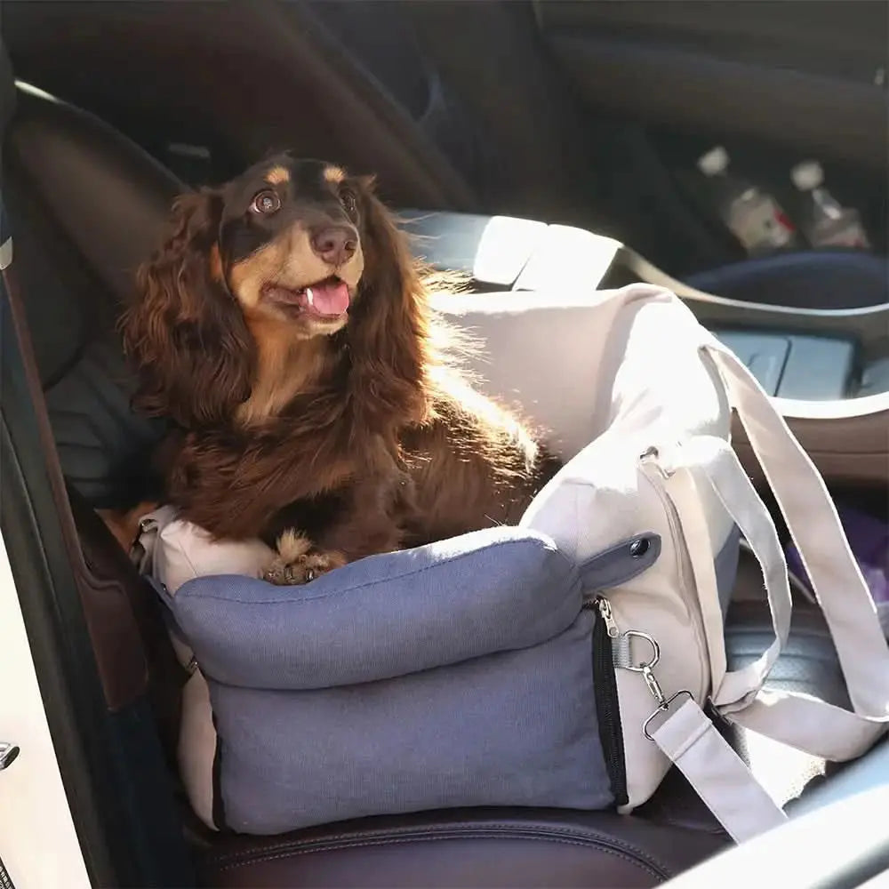 Thick Full-Lining Dual-Purpose Travel Bag Center Console Dog Car Seat Tektoty