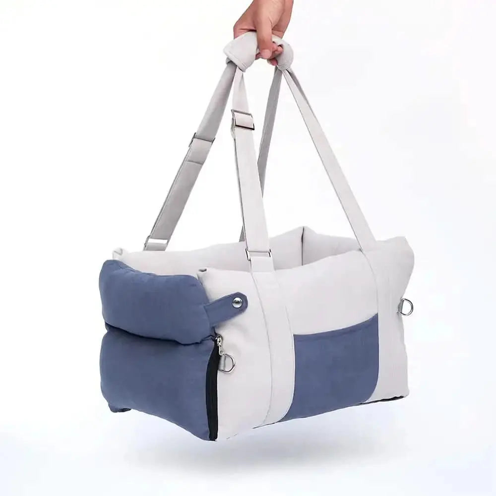Thick Full-Lining Dual-Purpose Travel Bag Center Console Dog Car Seat Tektoty