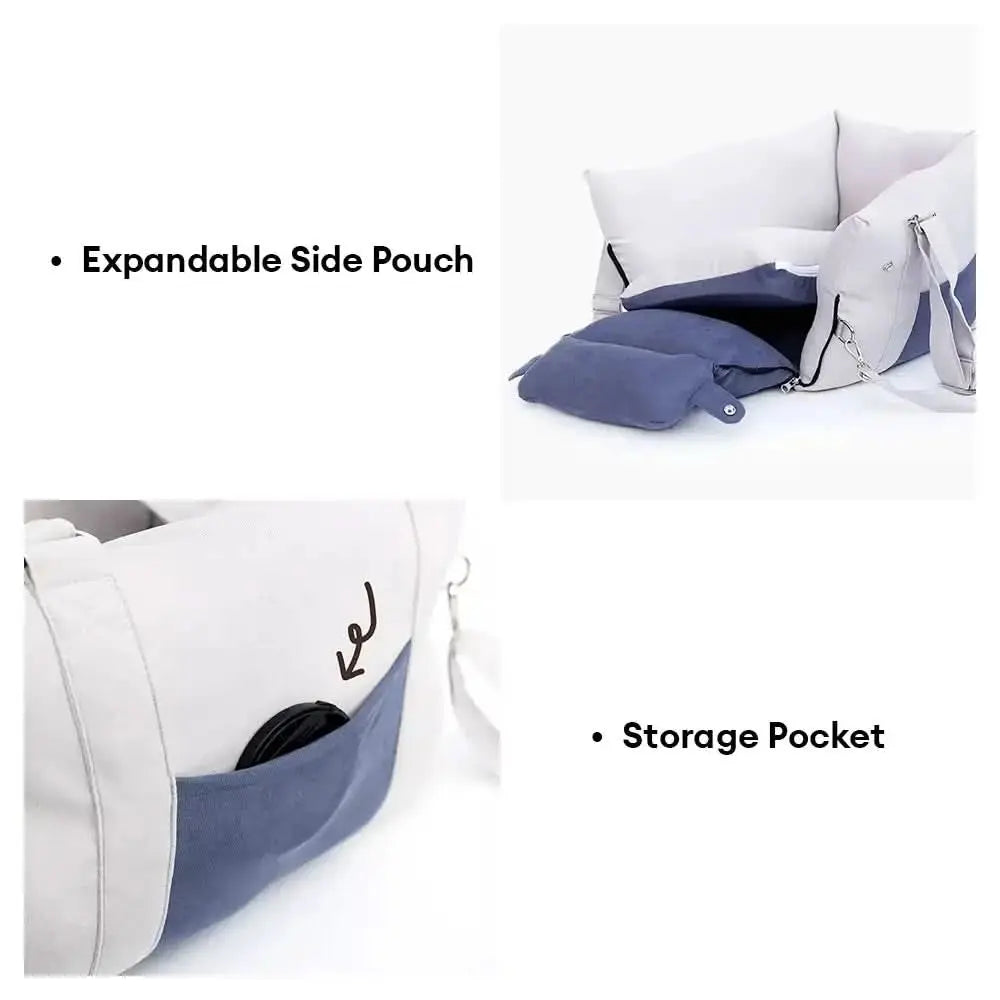 Thick Full-Lining Dual-Purpose Travel Bag Center Console Dog Car Seat Tektoty