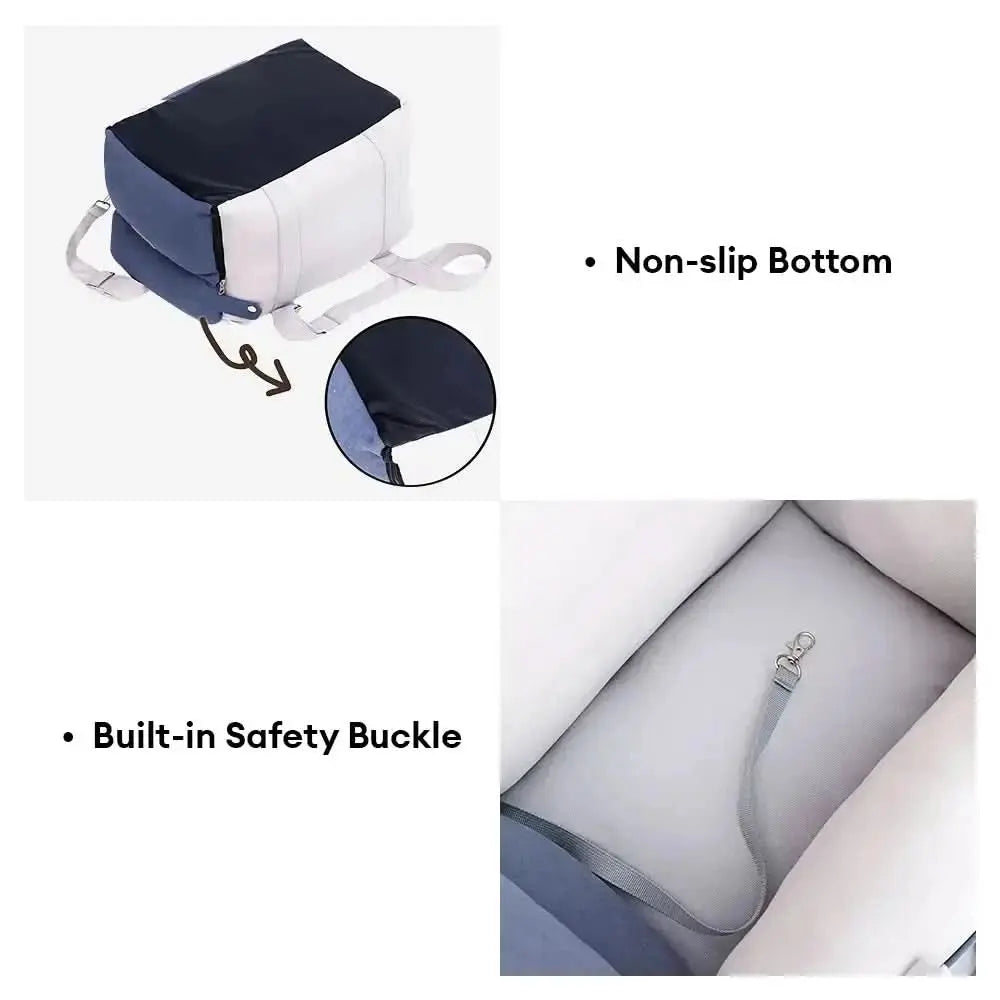 Thick Full-Lining Dual-Purpose Travel Bag Center Console Dog Car Seat Tektoty