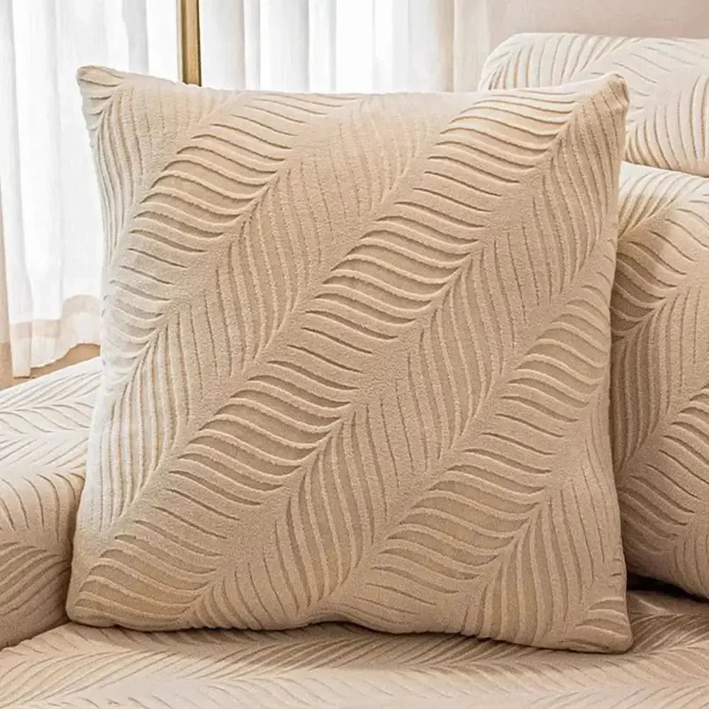 Wave Jacquard Polar Fleece Antistatic Protection Full Wrap Couch Cover Tektoty