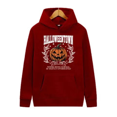 Halloween Town 1998 Retro Halloween Sweatshirt Pumpkin Autumn Party Trendy Sweatshirt Men Womnen Brand Pullover Fleece Hoodies Tektoty